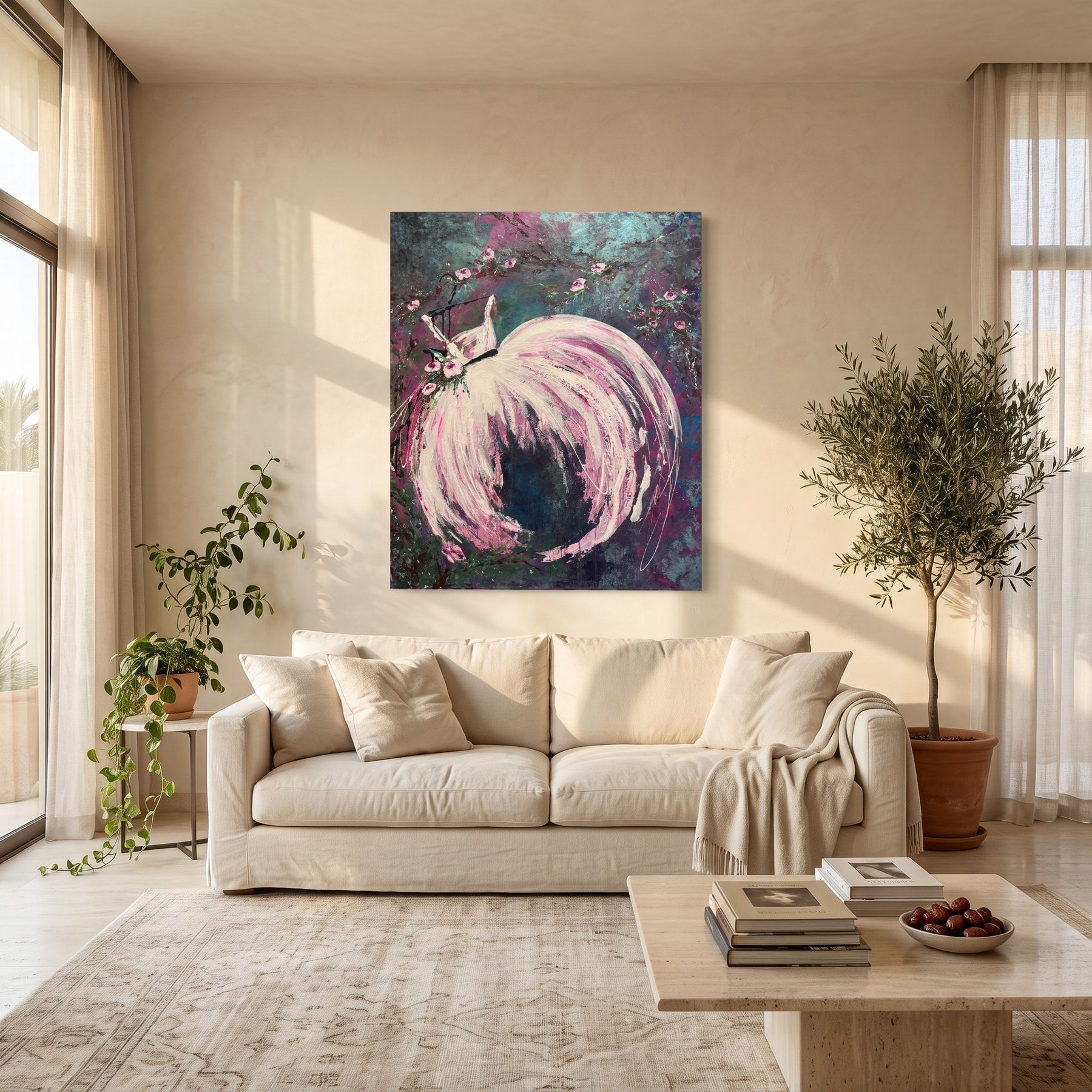 Roses on a Hanger — interior study 1